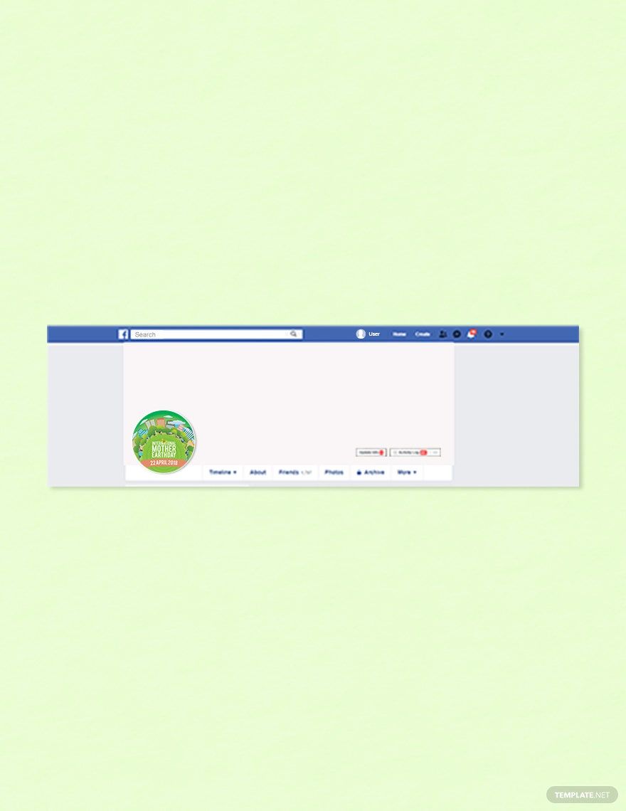 Free International Earth Day Facebook Profile Photo Template