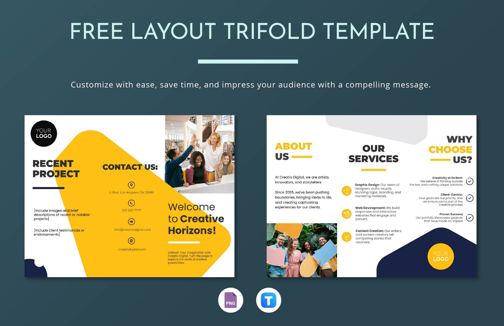Free Layout Trifold Template