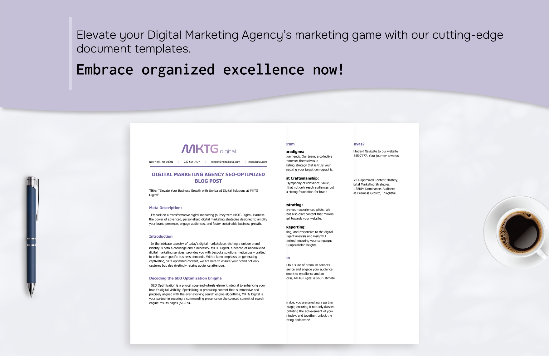 Digital Marketing Agency SEO-Optimized Blog Post Template