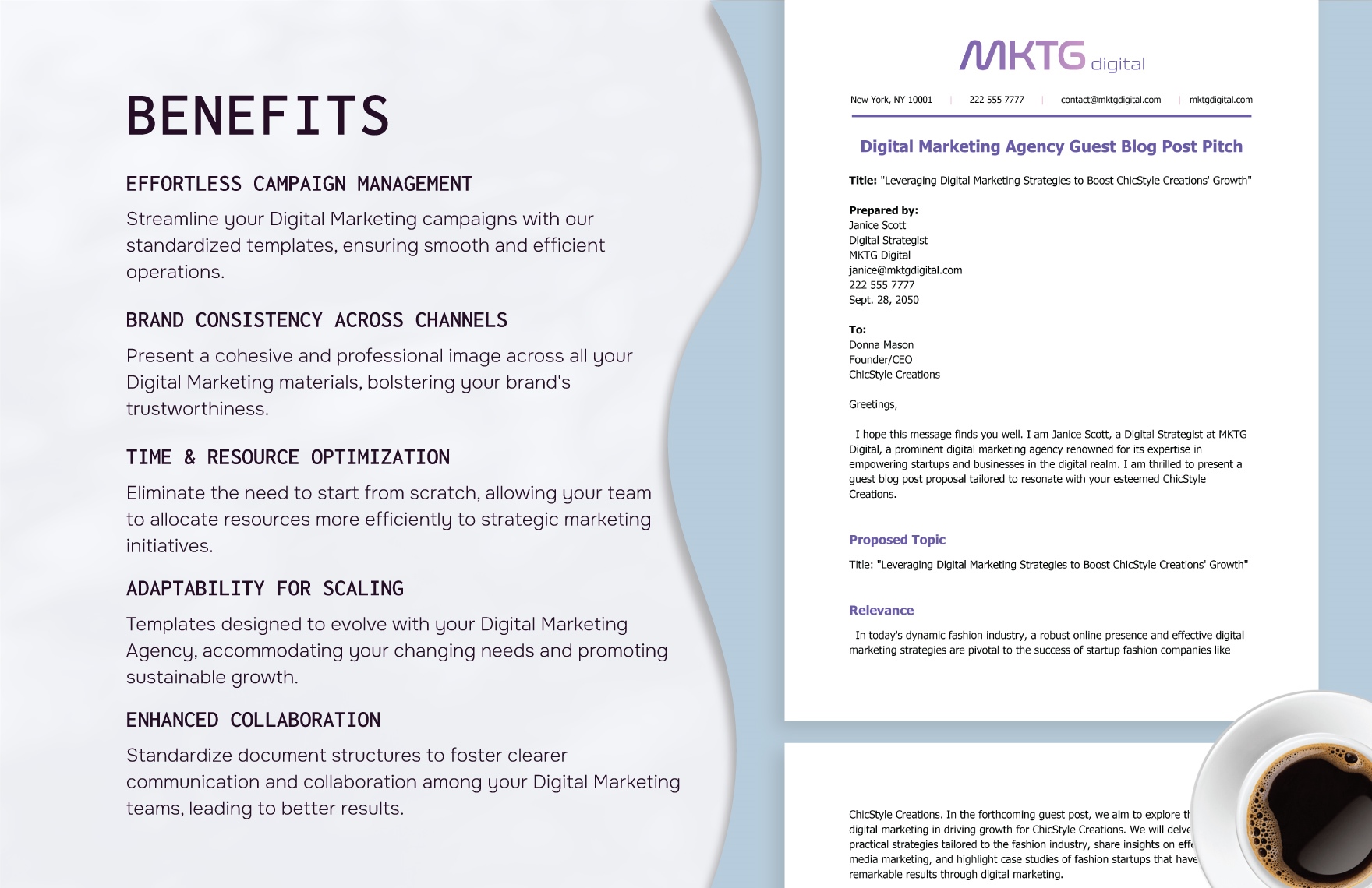 Digital Marketing Agency Guest Blog Post Pitch Template