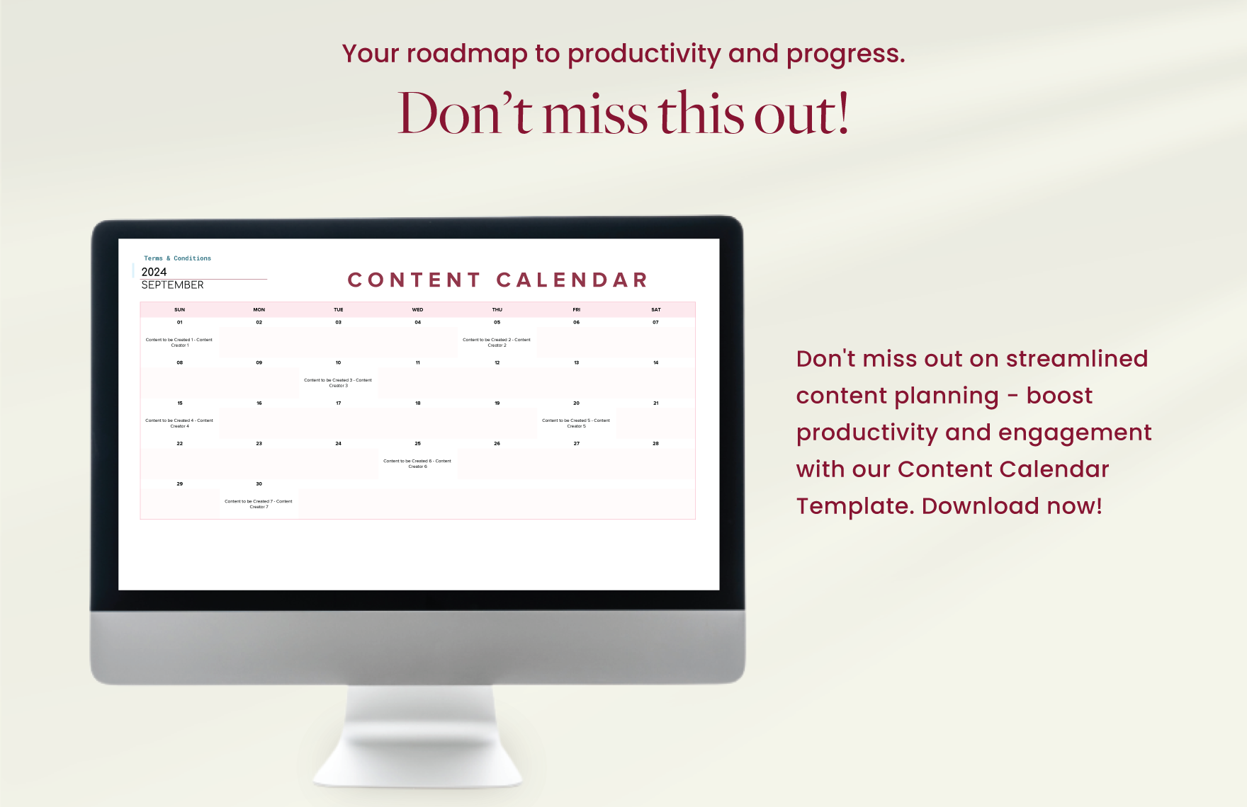 Content Calendar Template Download in Excel, Google Sheets