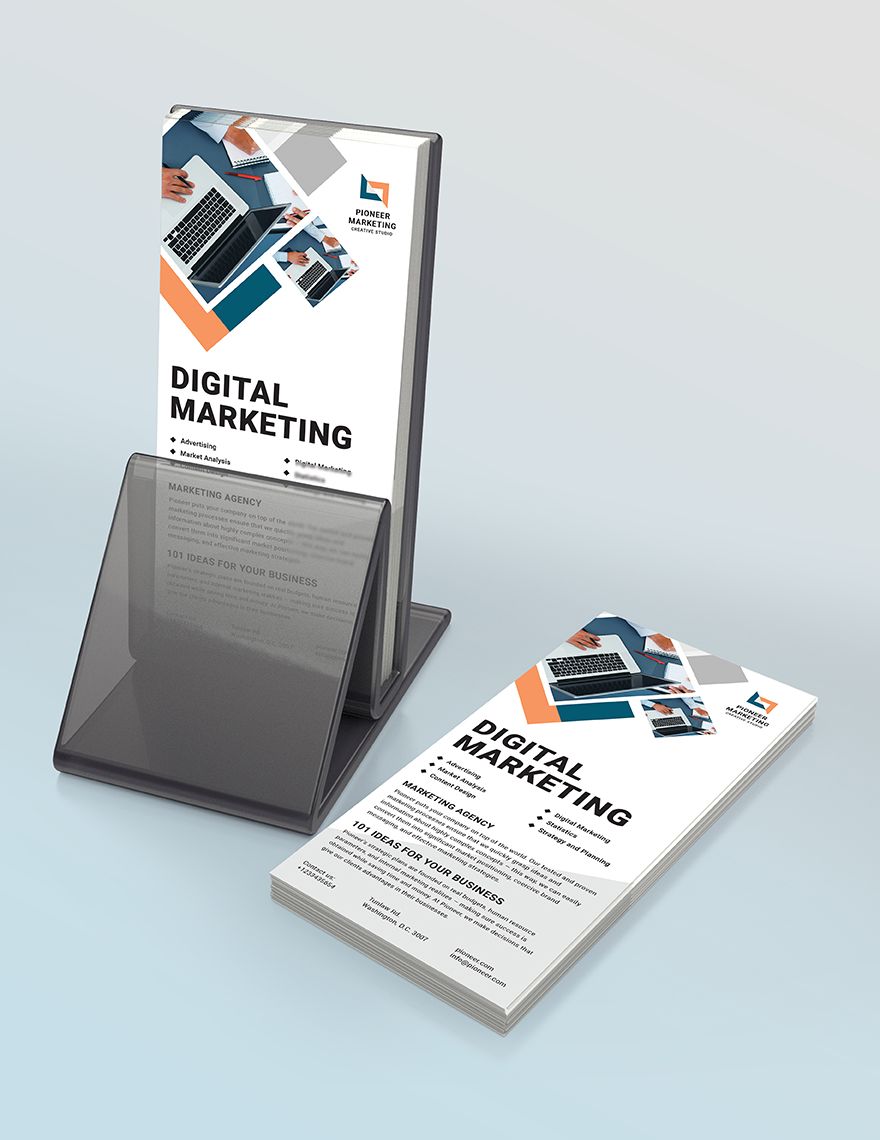 Marketing Agency Rack Card Editable