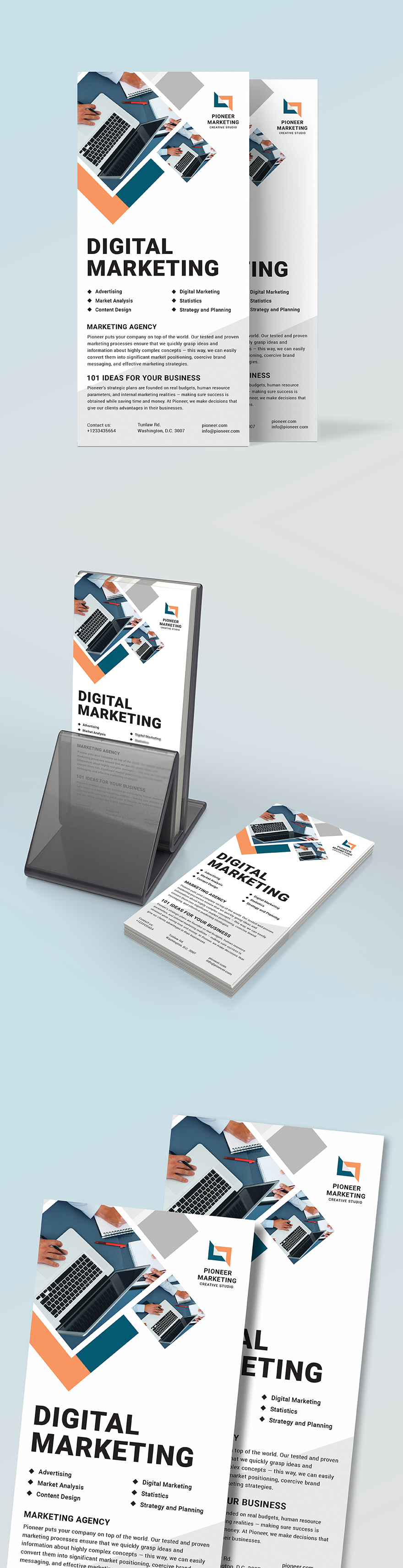 Recruiting Agency Rack Card Template - Google Docs, Illustrator, Word ...