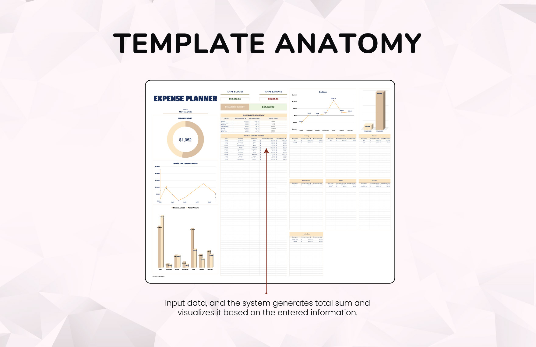 Expense Planner Template