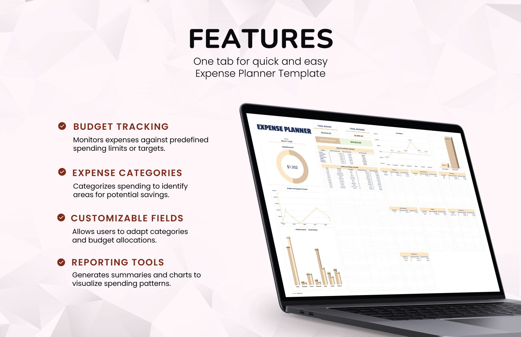 Expense Planner Template