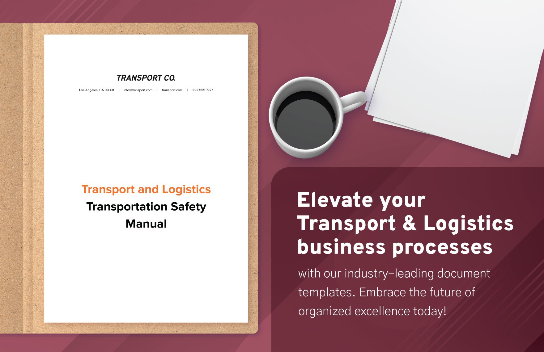 Transport and Logistics Transportation Safety Manual Template