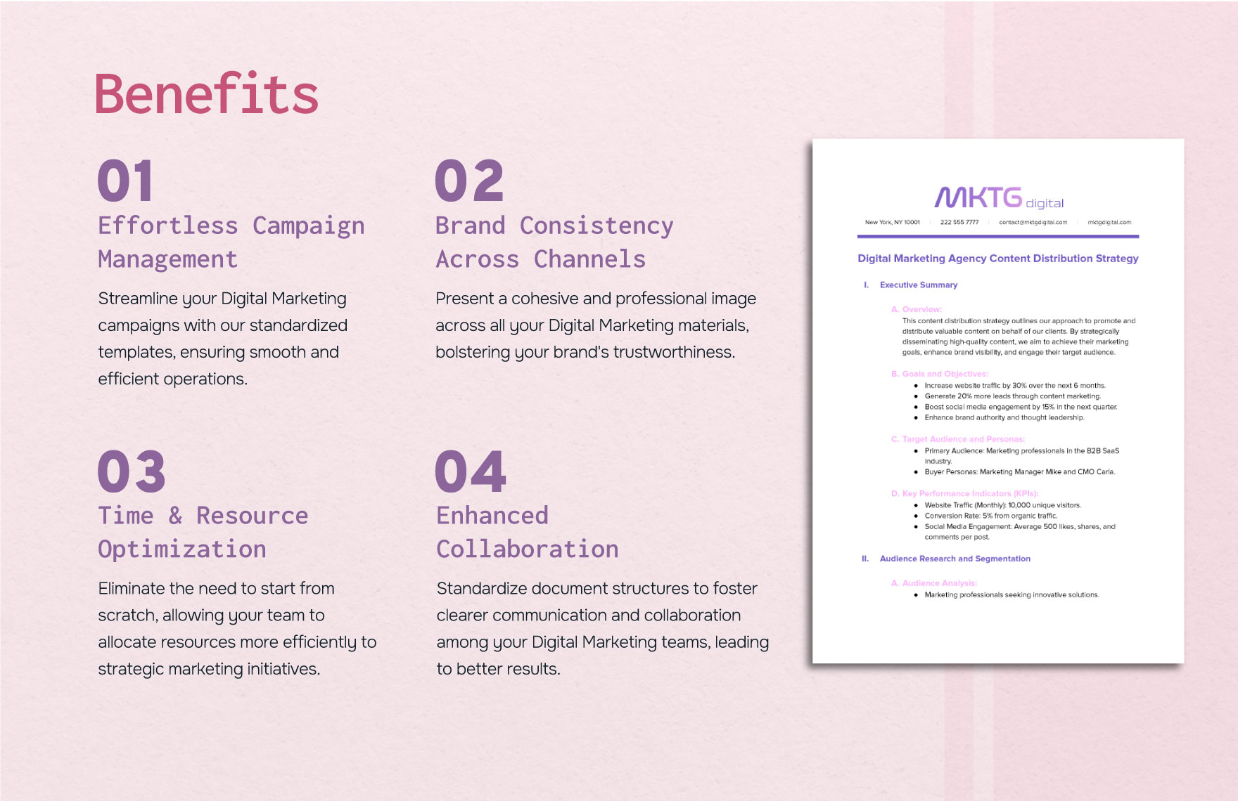 Digital Marketing Agency Content Distribution Strategy Template