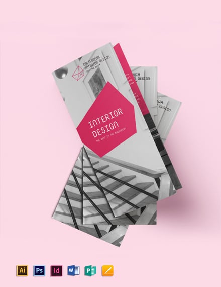 interior designer trifold brochure template 1x 2