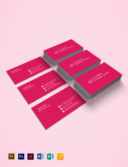Business Card Template Pages Mac