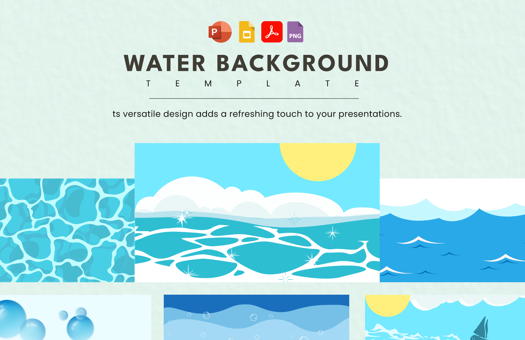 Water Background Template