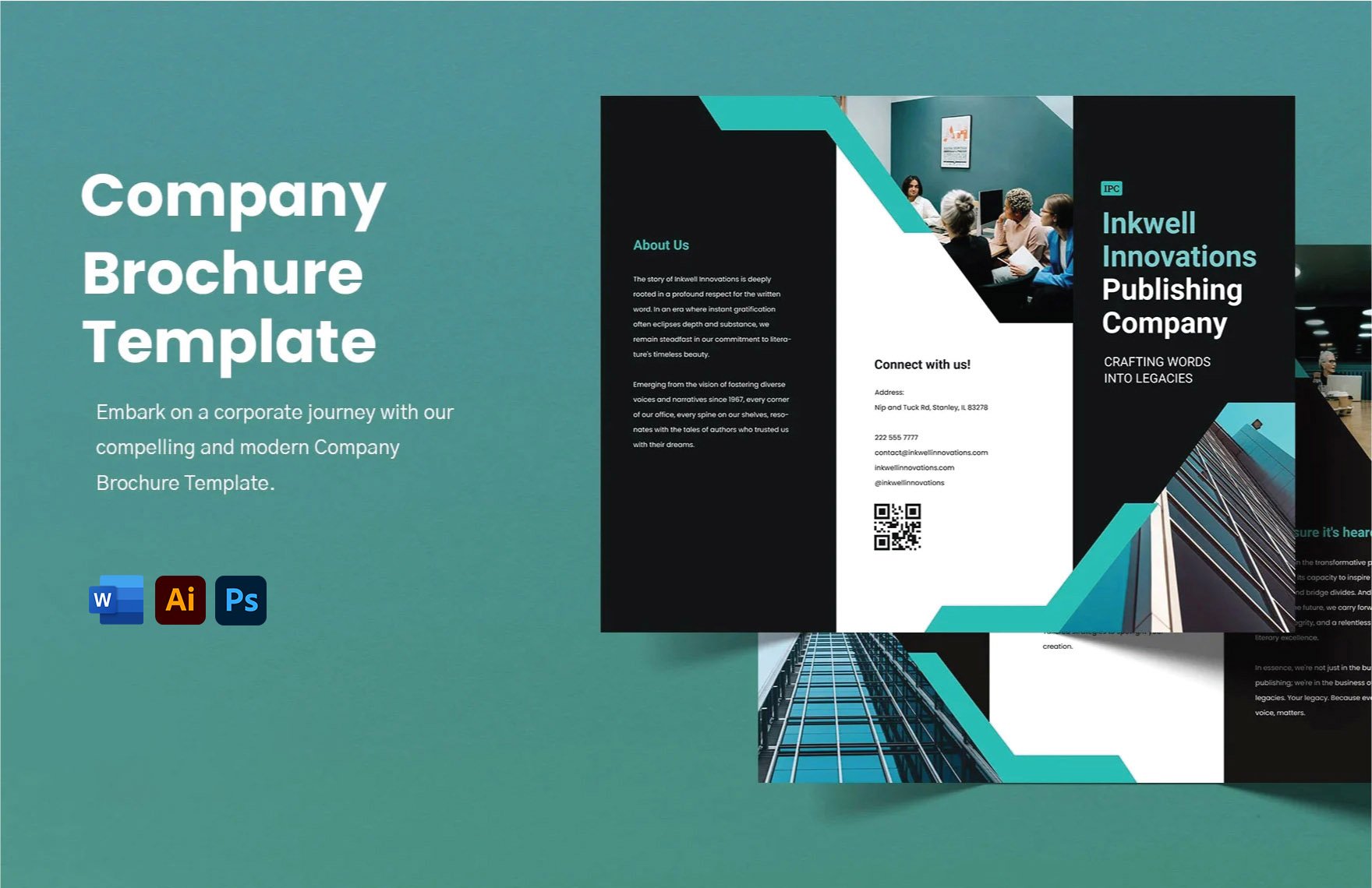 Free Company Brochure Template in Word, Illustrator, PSD