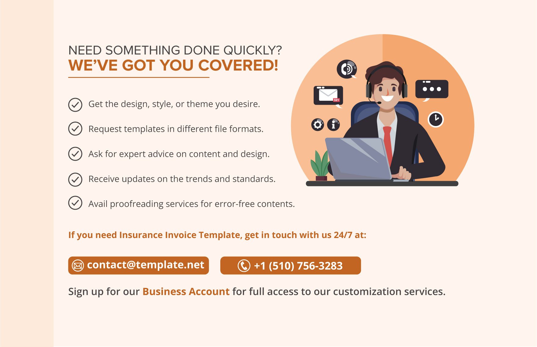 Insurance Invoice Template