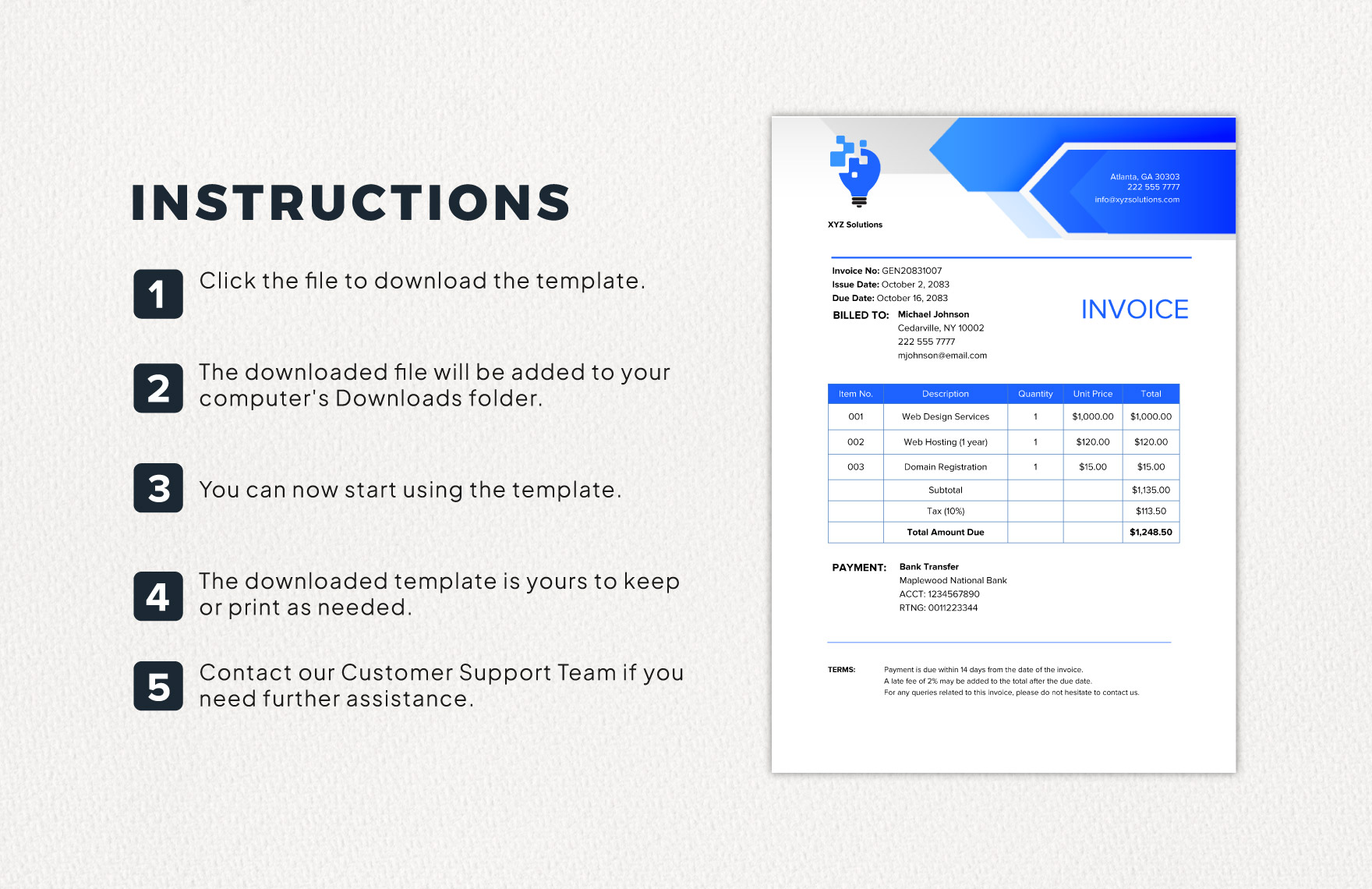 General Invoice Template