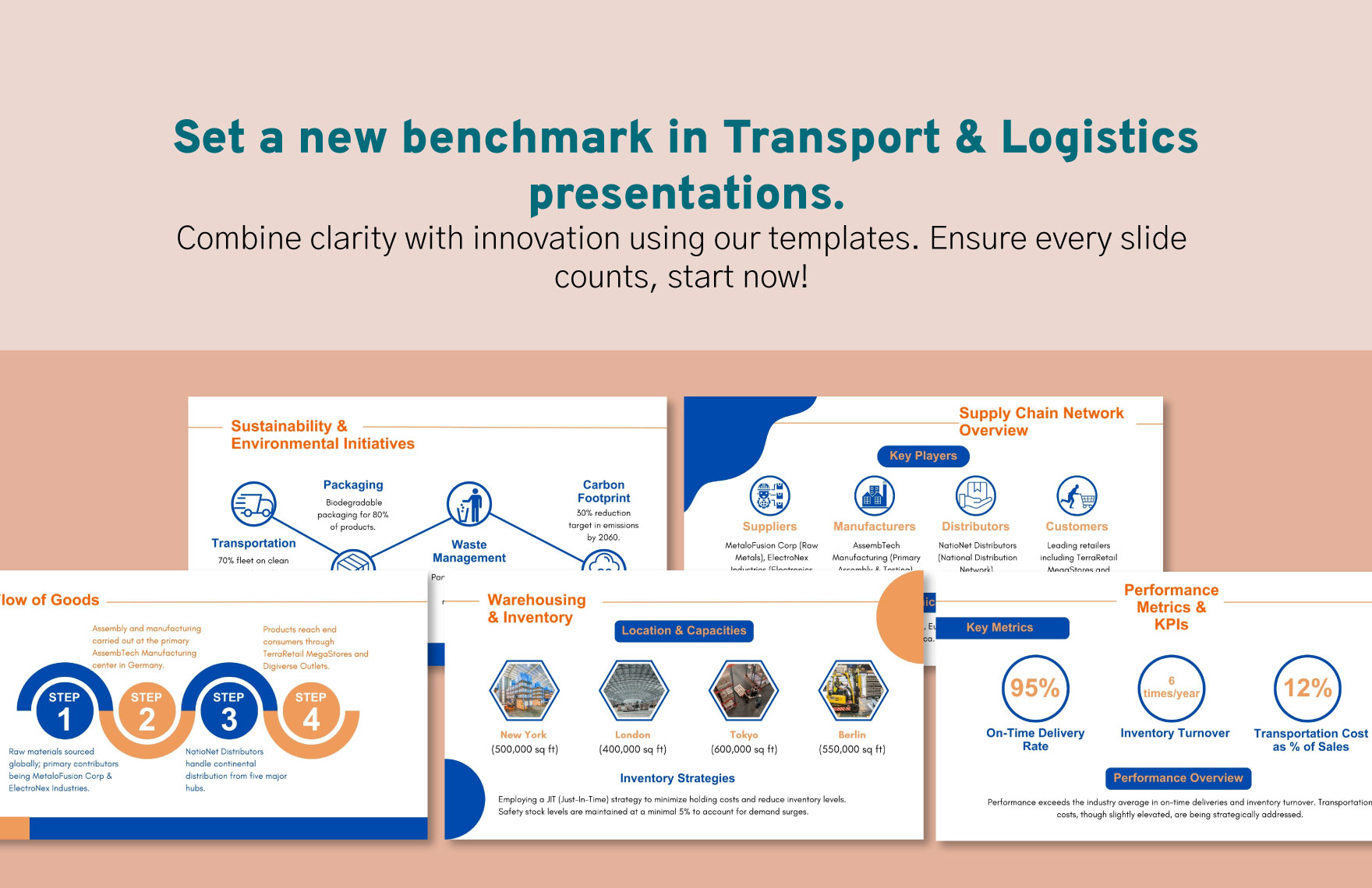 Transport and Logistics Supply Chain Management Overview Template