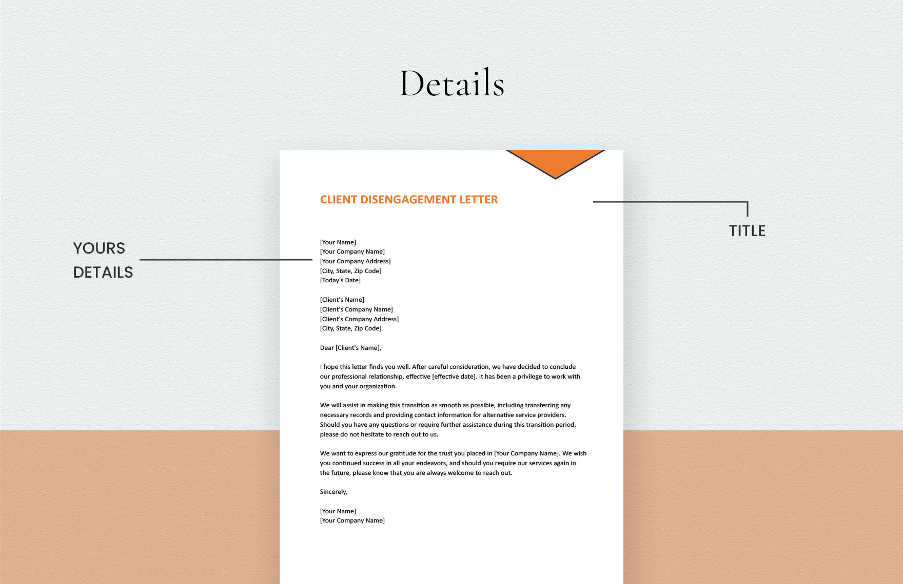 Client Disengagement Letter
