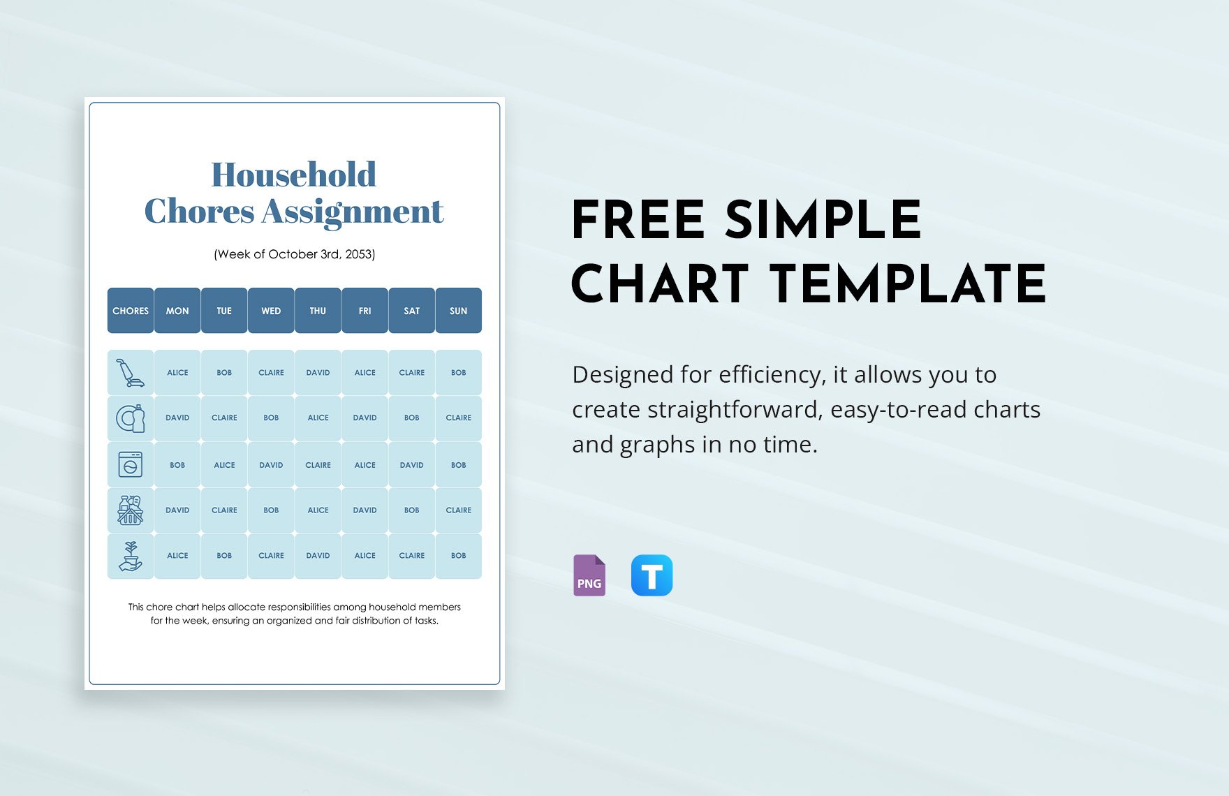 Free Simple Chart Template in PNG