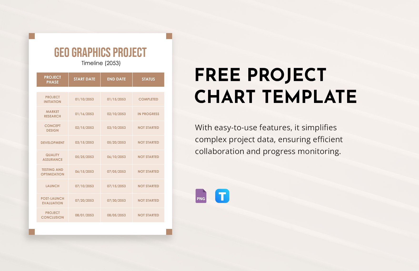 Project Chart Template