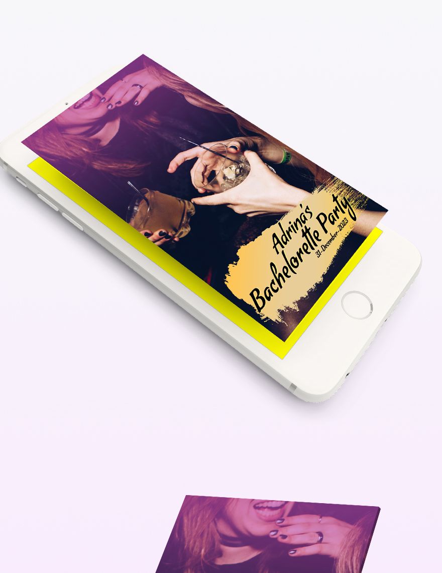 Bachelorette Snapchat Geofilters Template