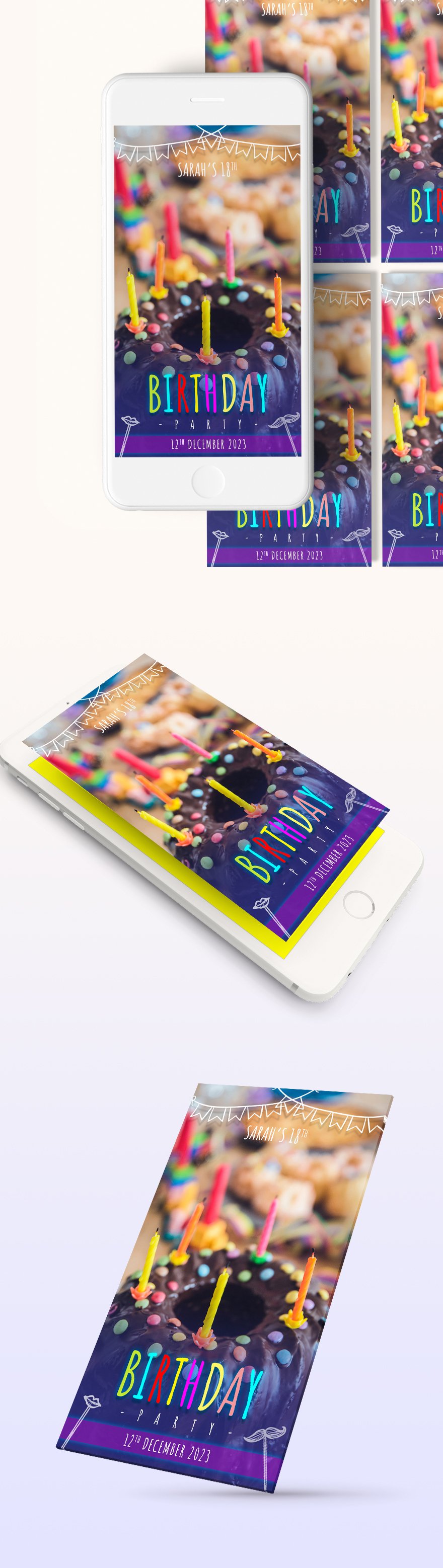 Birthday Party Snapchat Geofilters Template