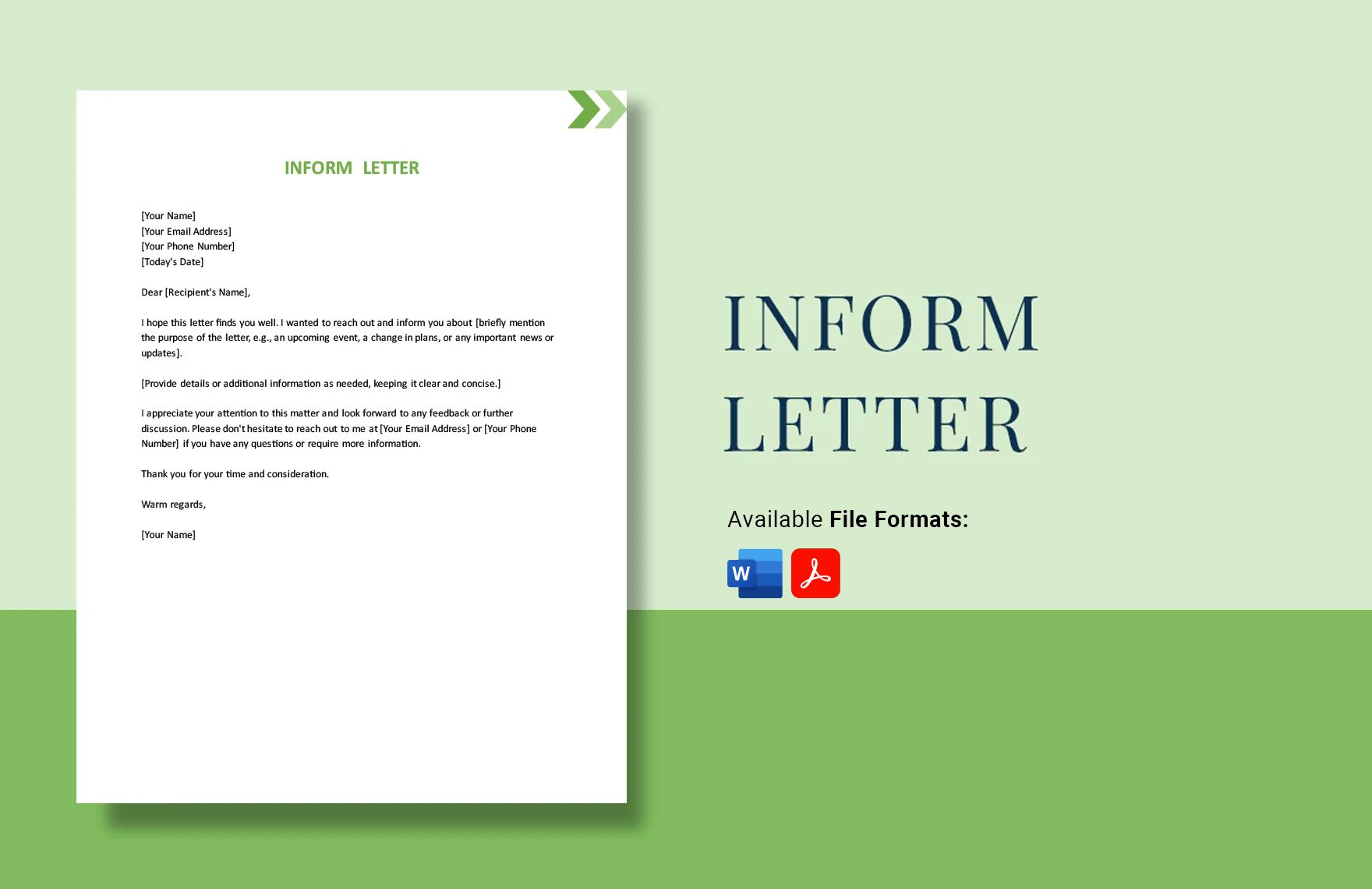 Inform Letter in Word, PDF