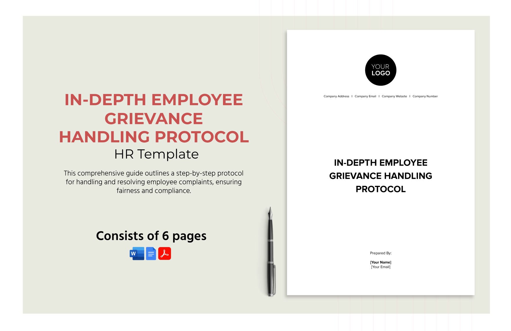 In-depth Employee Grievance Handling Protocol HR Template in Word, Google Docs, PDF