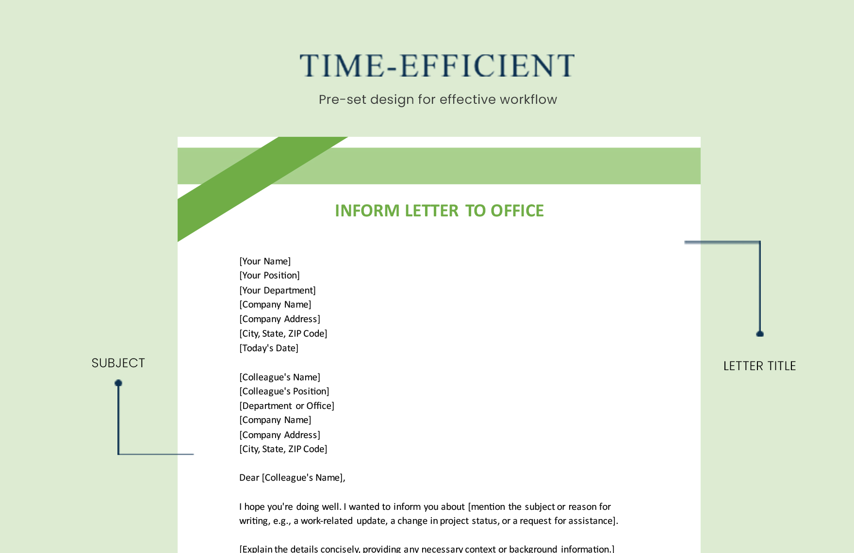 Inform Letter To Office