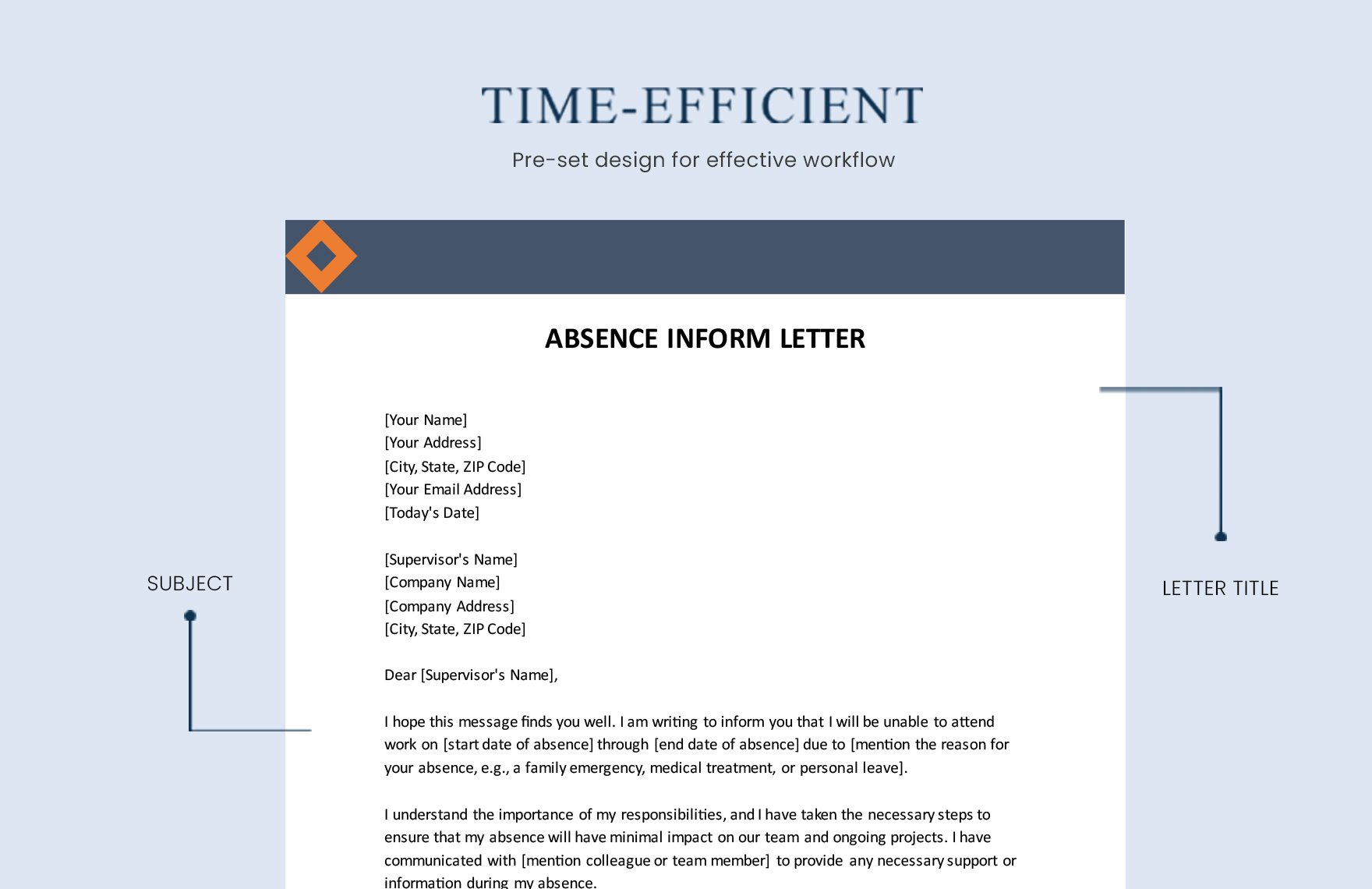 Absence Inform Letter
