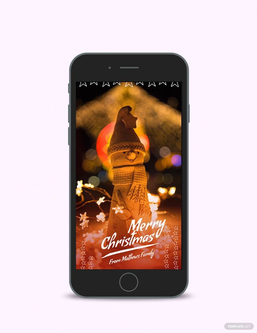 Christmas Snapchat Geofilters Template