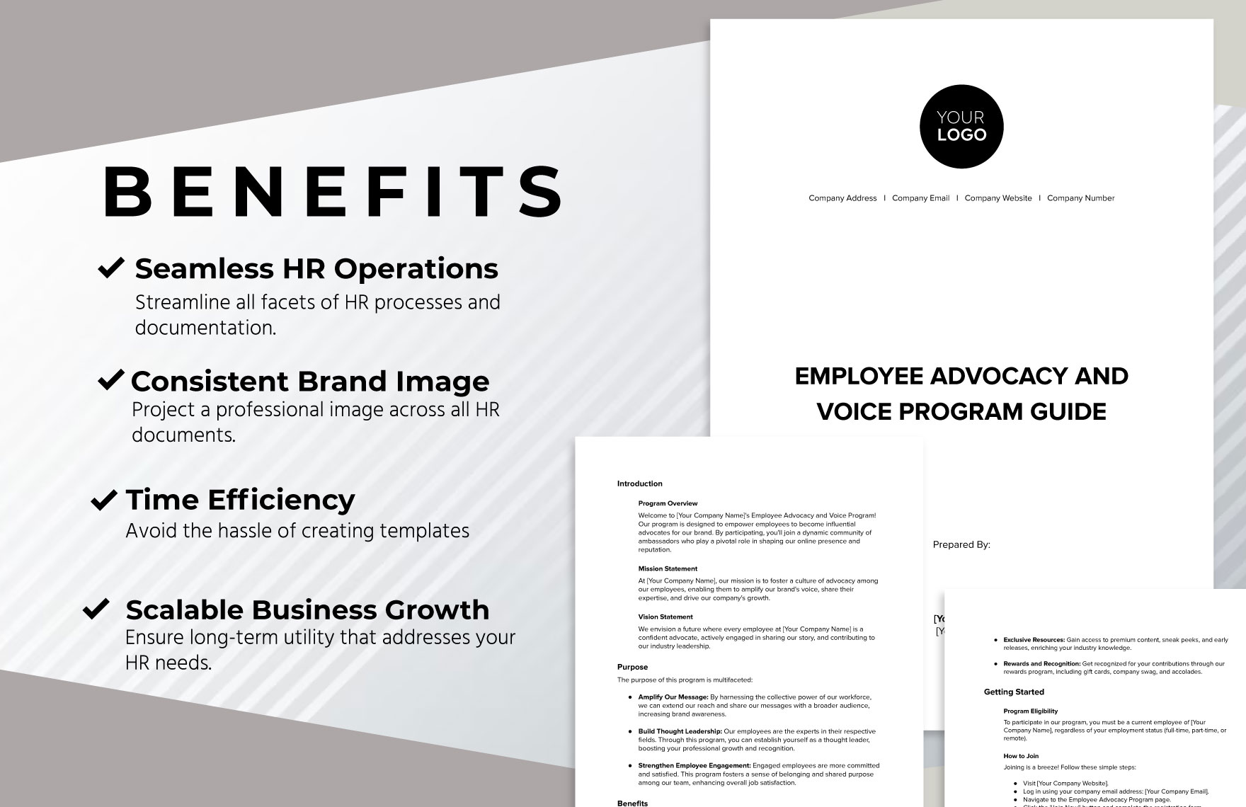 Employee Advocacy and Voice Program Guide HR Template