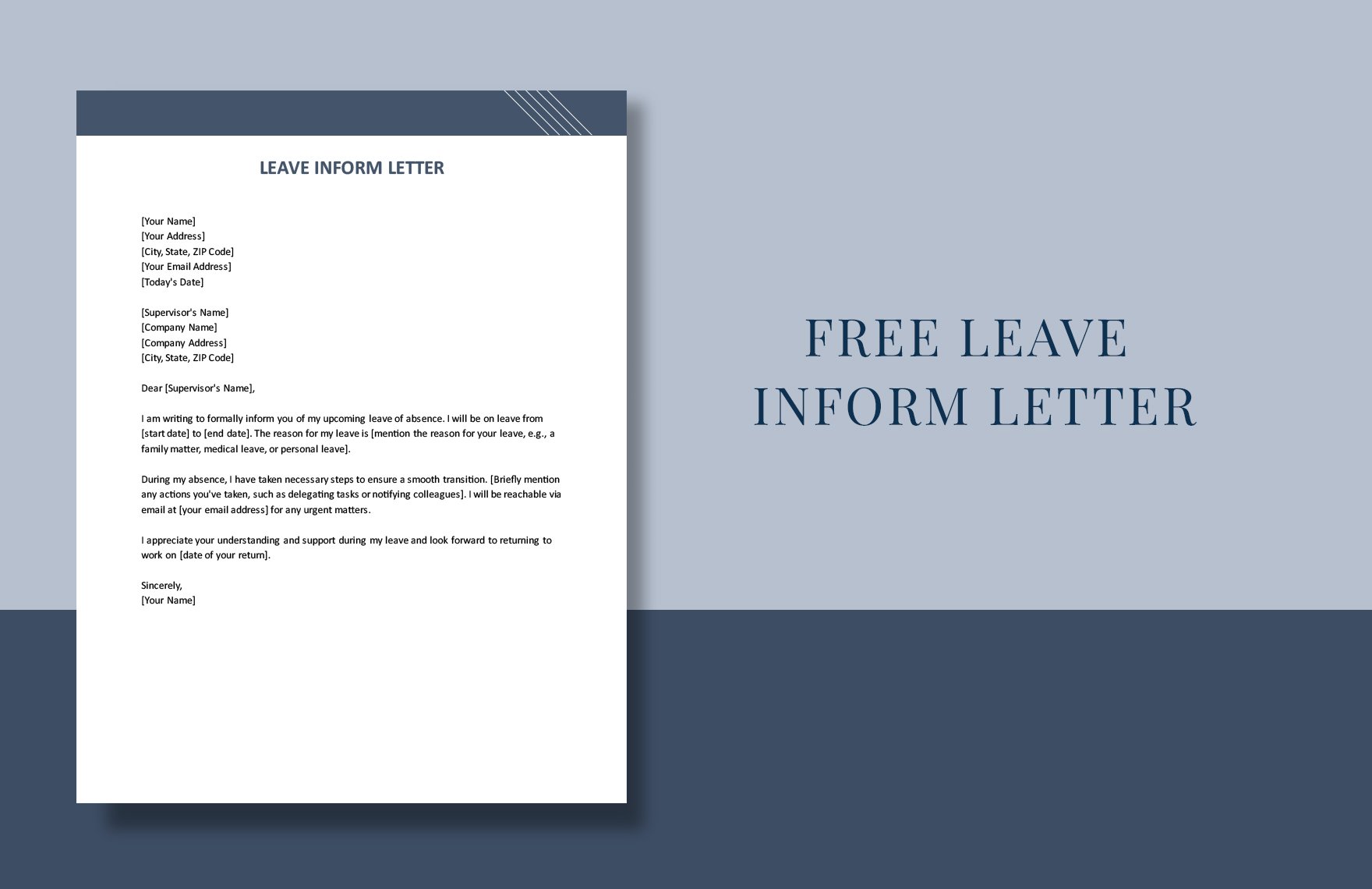 Leave Inform Letter