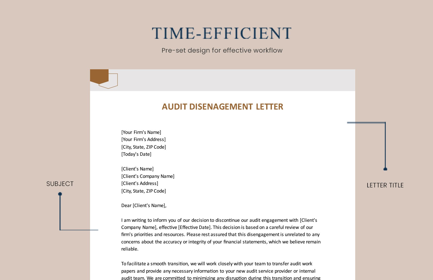 Audit Disengagement Letter