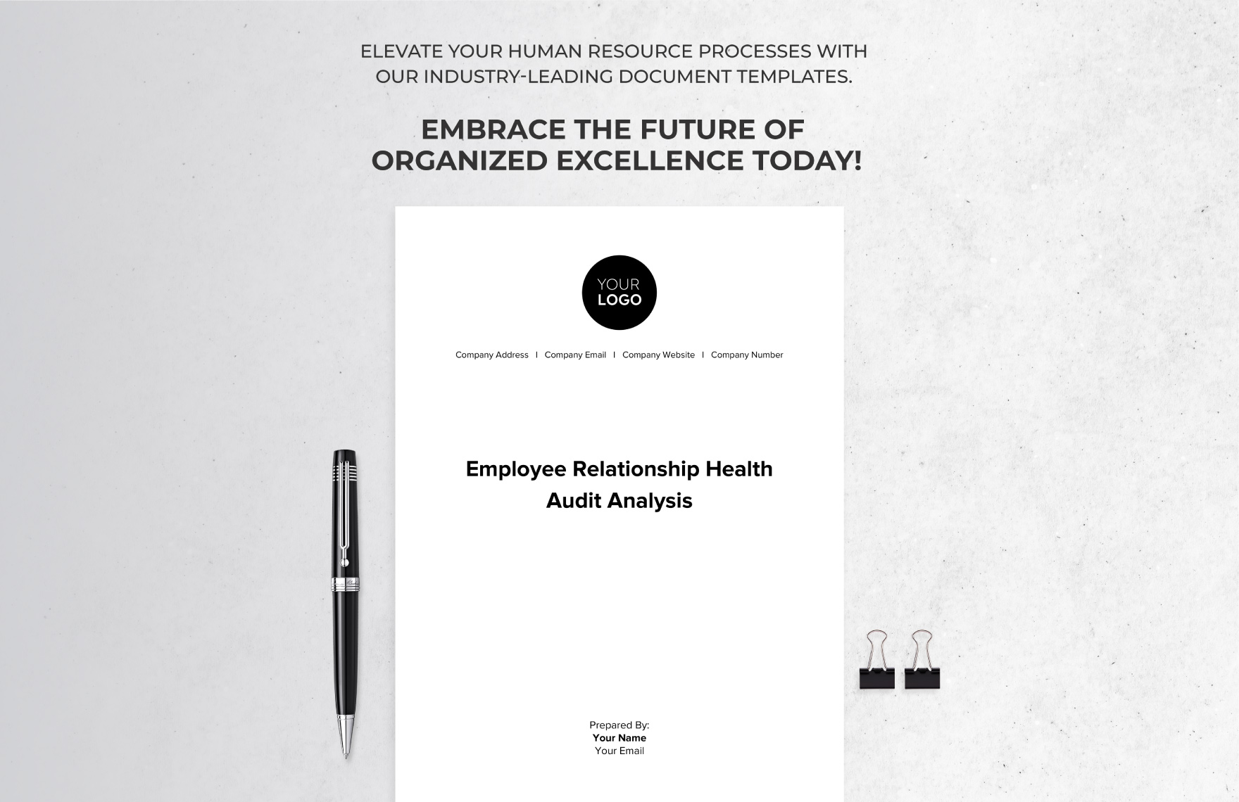 Employee Relationship Health Audit Analysis HR Template