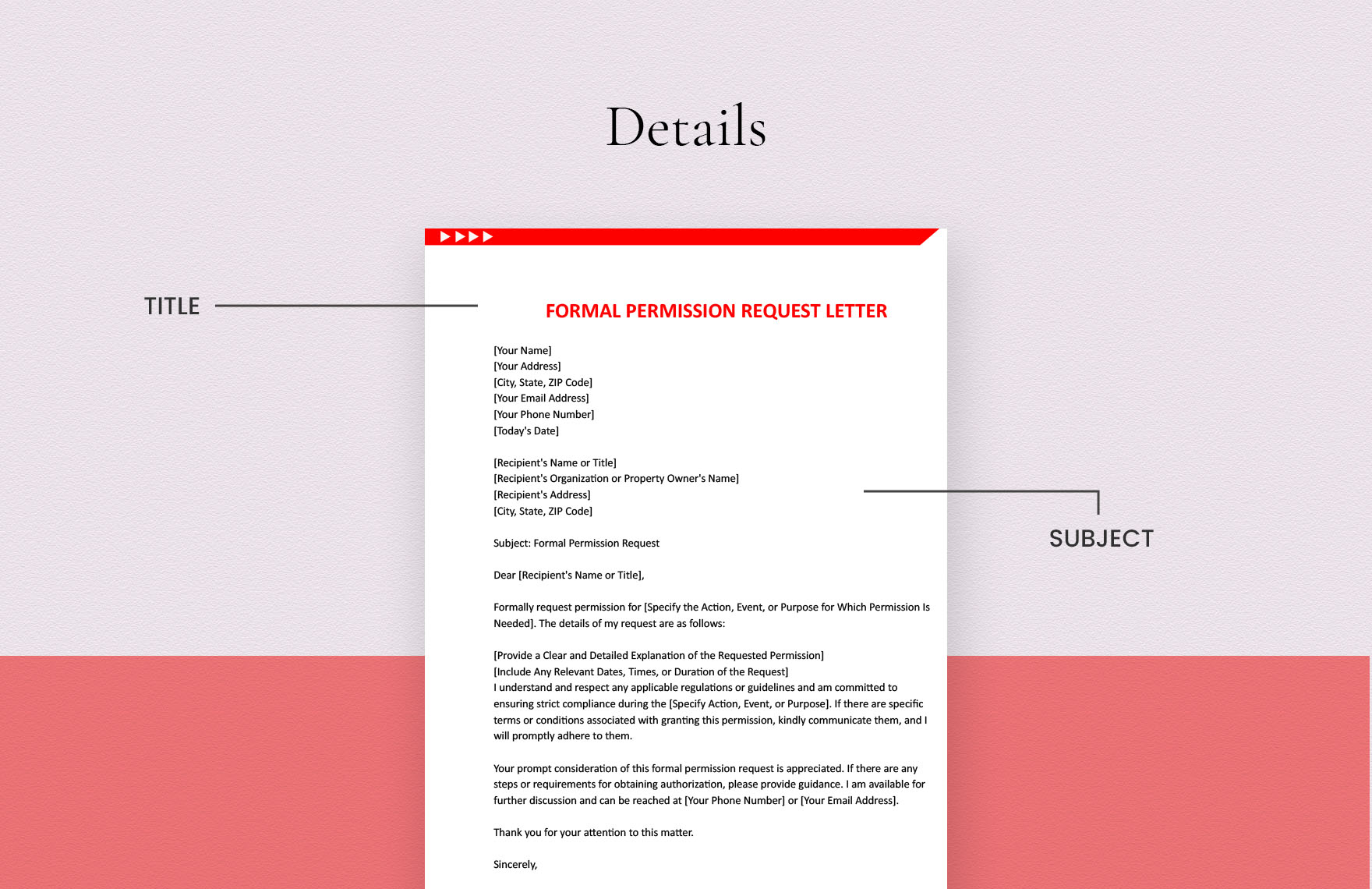 Formal Permission Request Letter