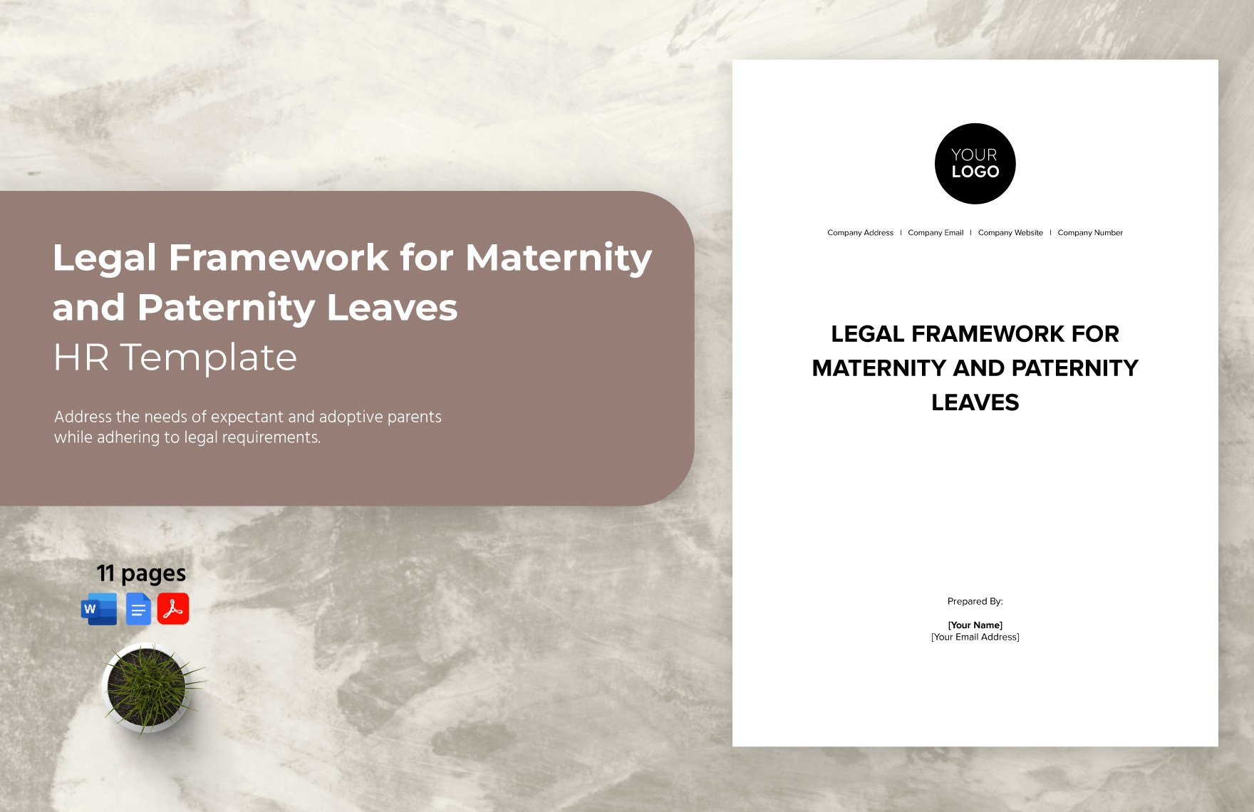 Legal Framework for Maternity and Paternity Leaves HR Template in Word, Google Docs, PDF