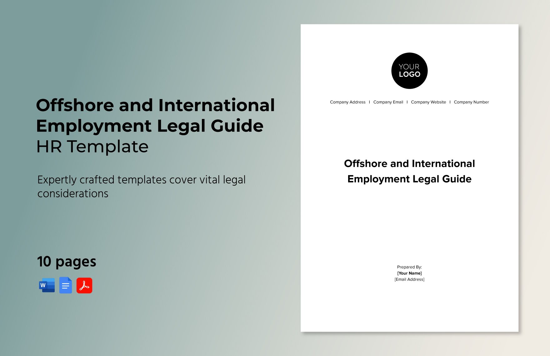 Offshore and International Employment Legal Guide HR Template in Word, Google Docs, PDF