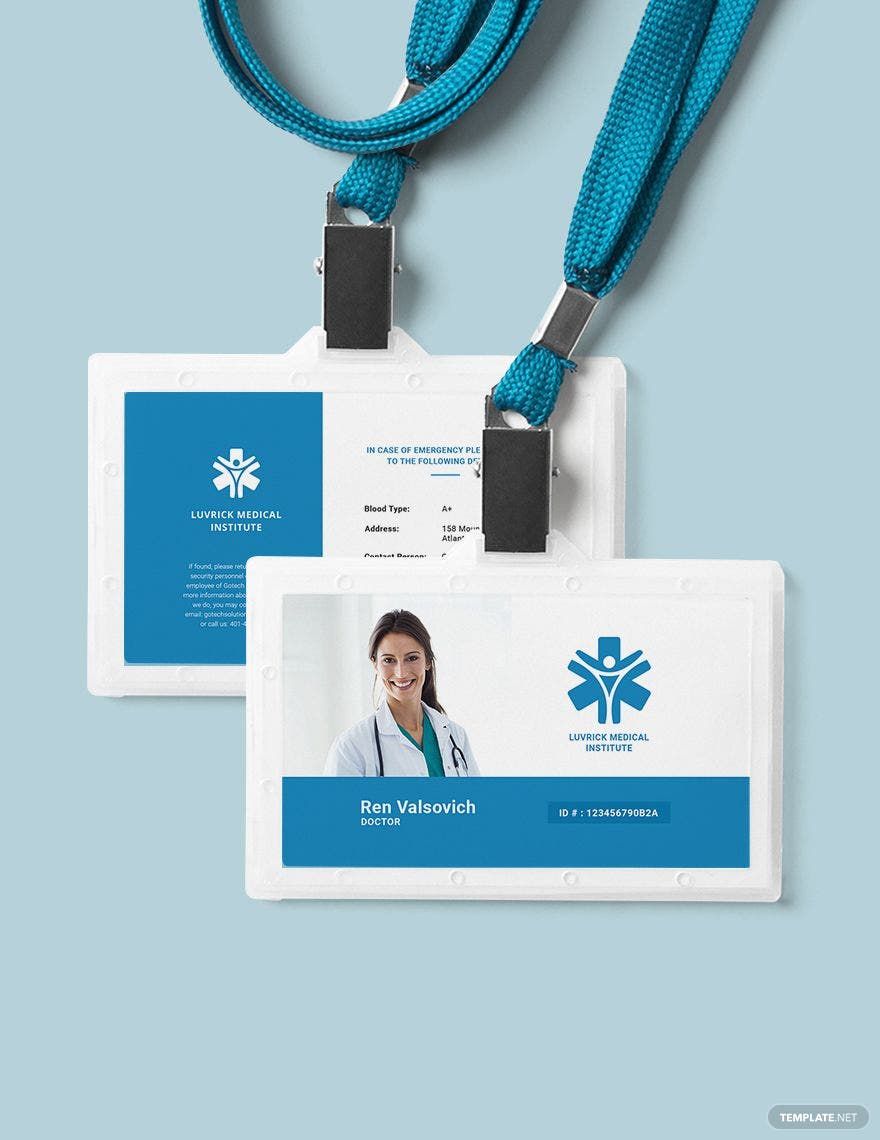 Doctor ID Card Template