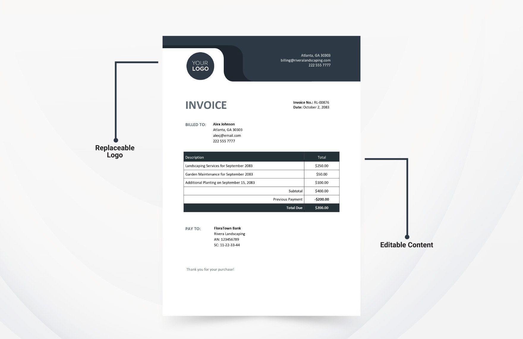 Payment Invoice Template