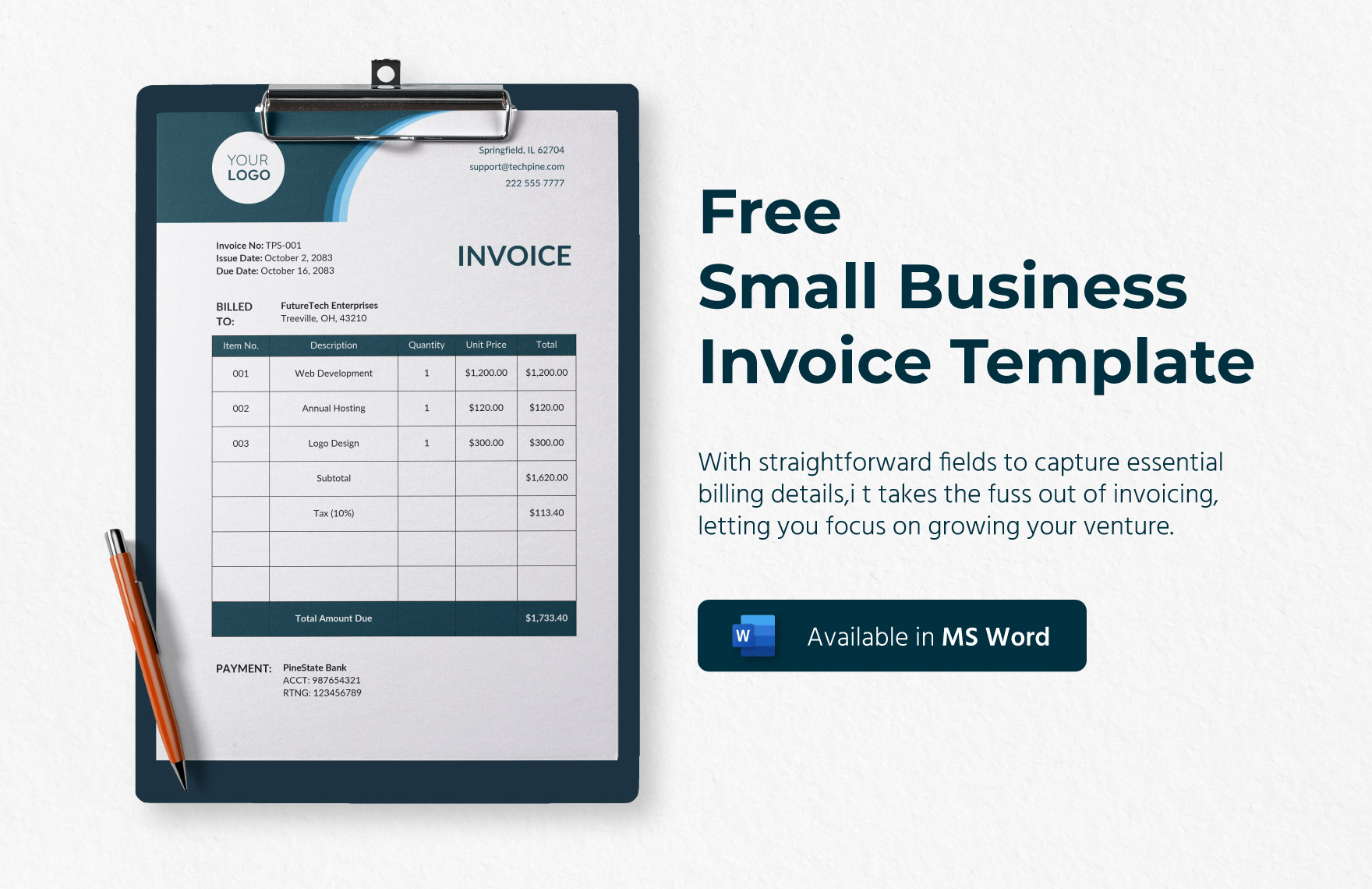 Free Small Business Invoice Template