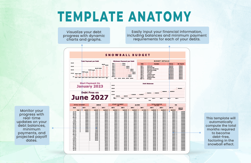Snowball Budget Template