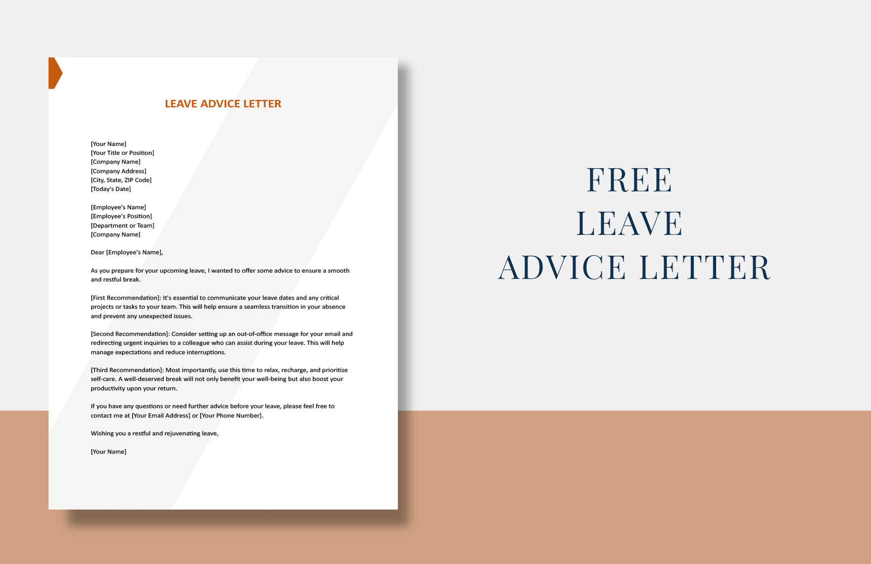 Leave Advice Letter