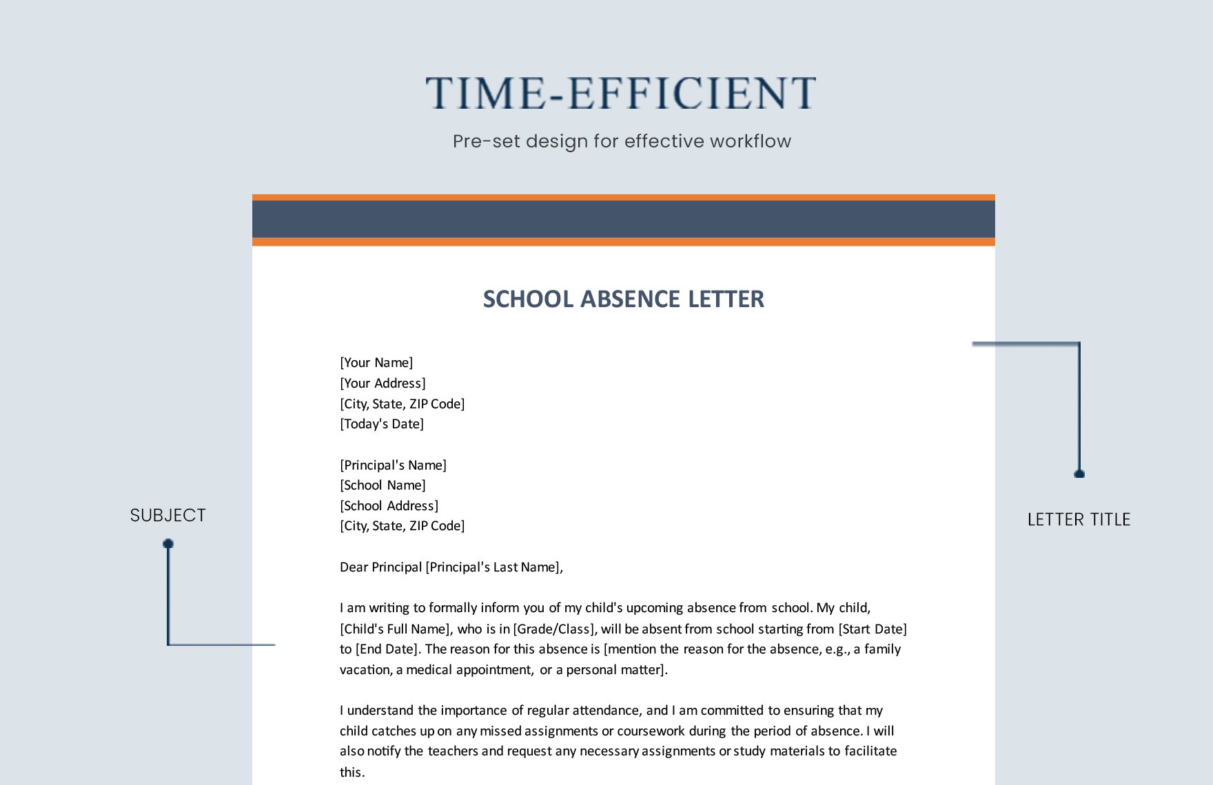 School Absence Letter