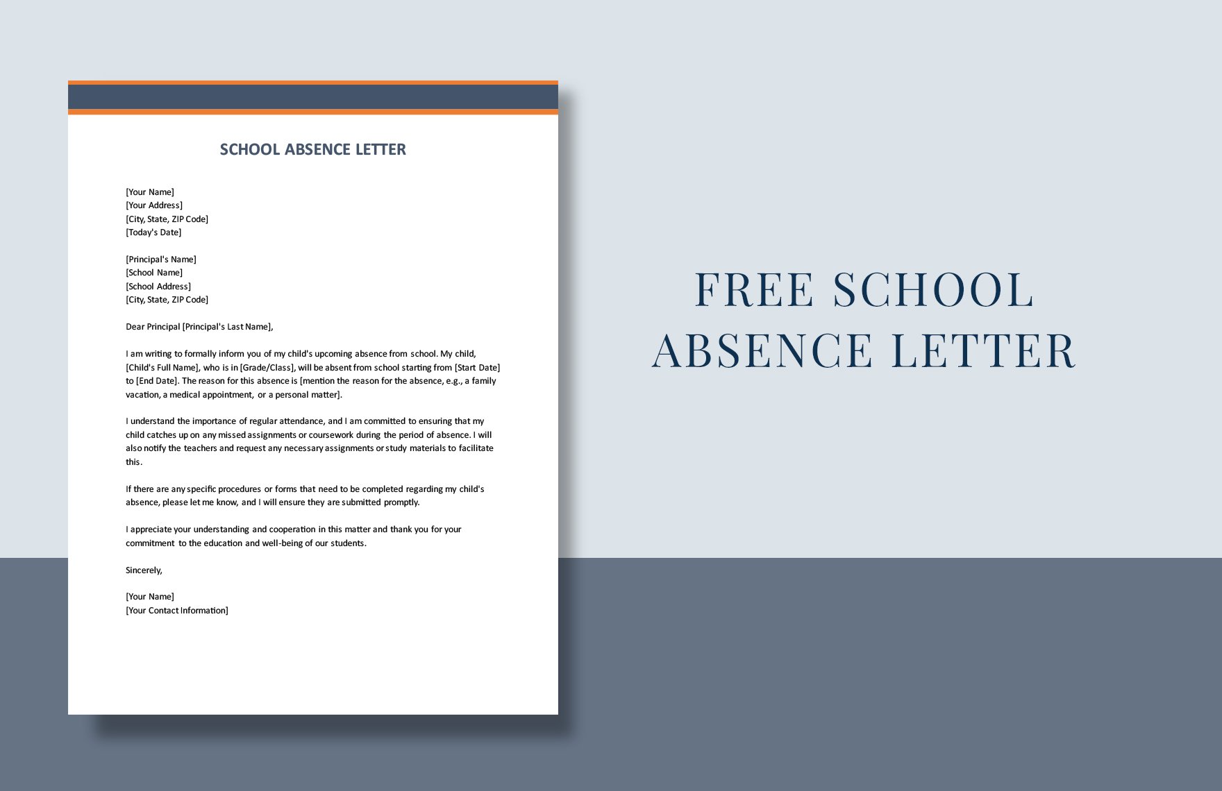 School Absence Letter