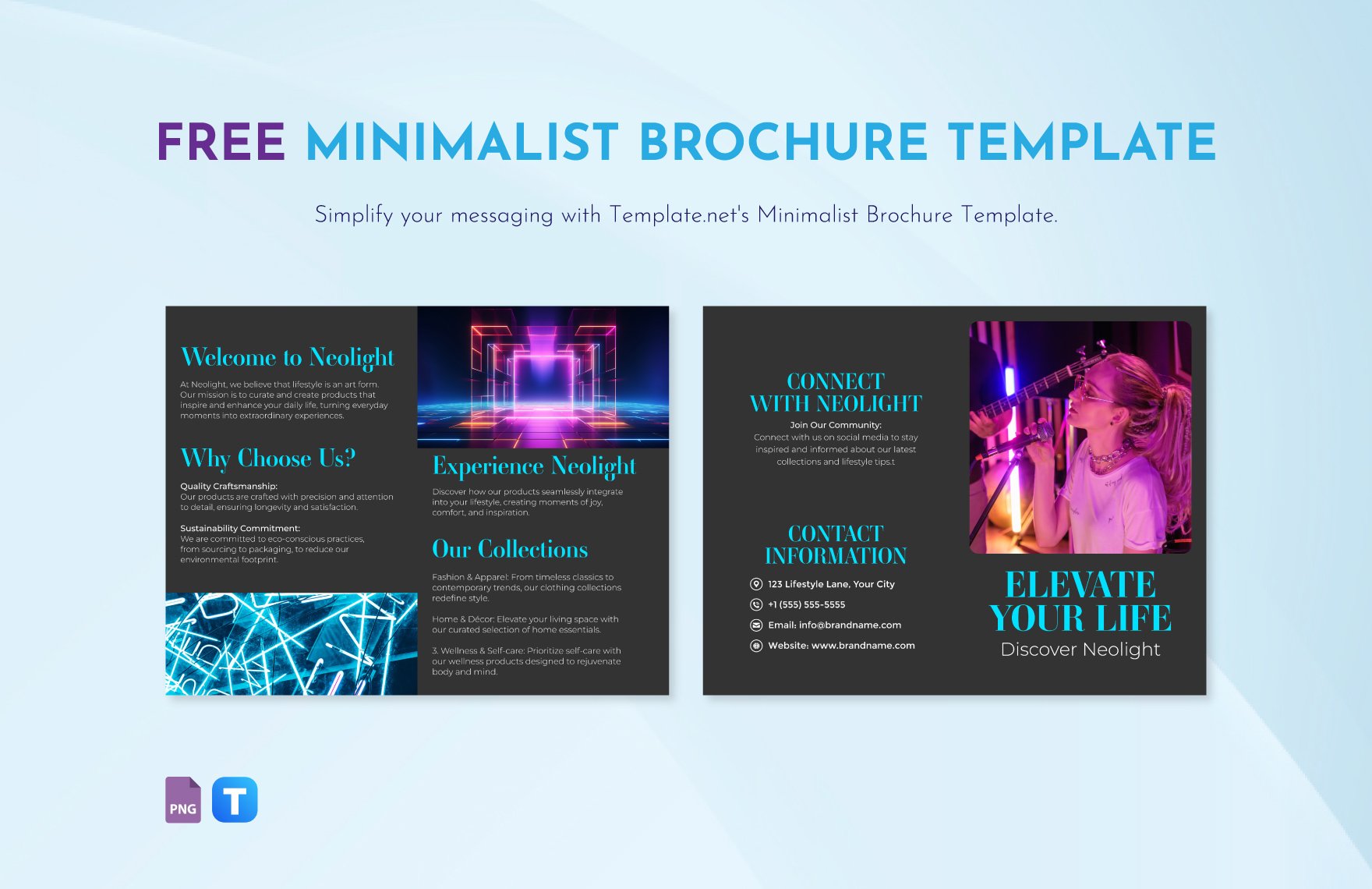 Free Minimalist Brochure Template