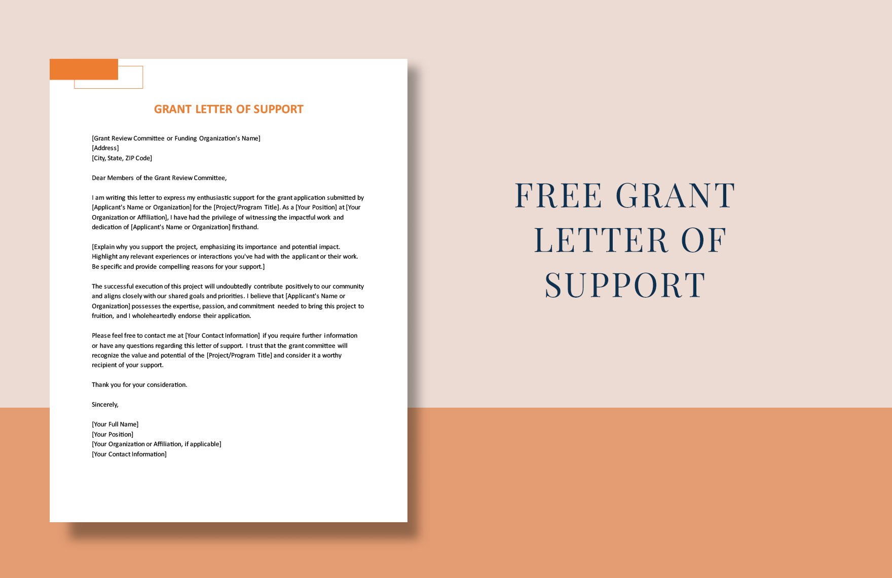 Grant Letter Of Support