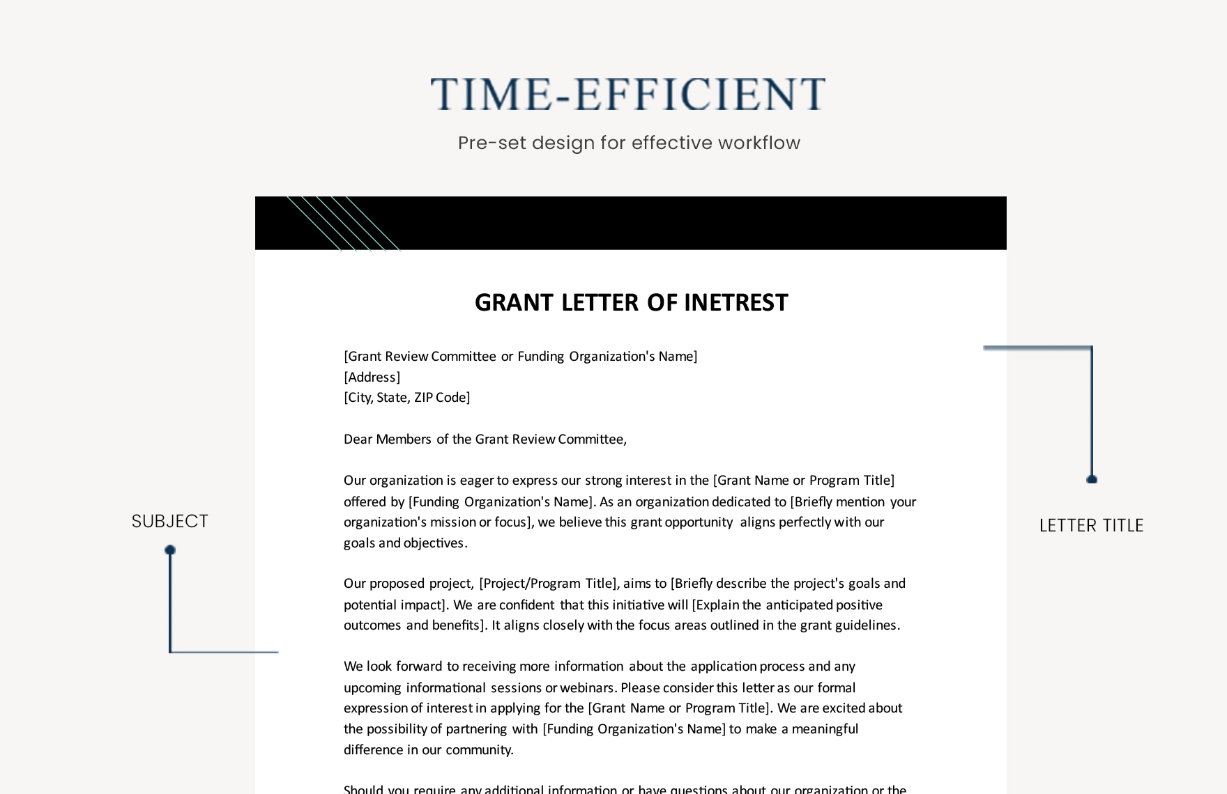 Grant Letter Of Interest