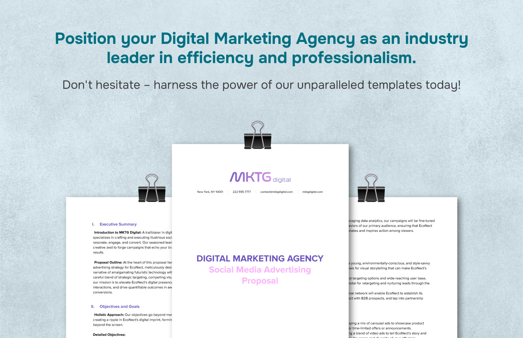 Digital Marketing Agency Social Media Advertising Proposal Template