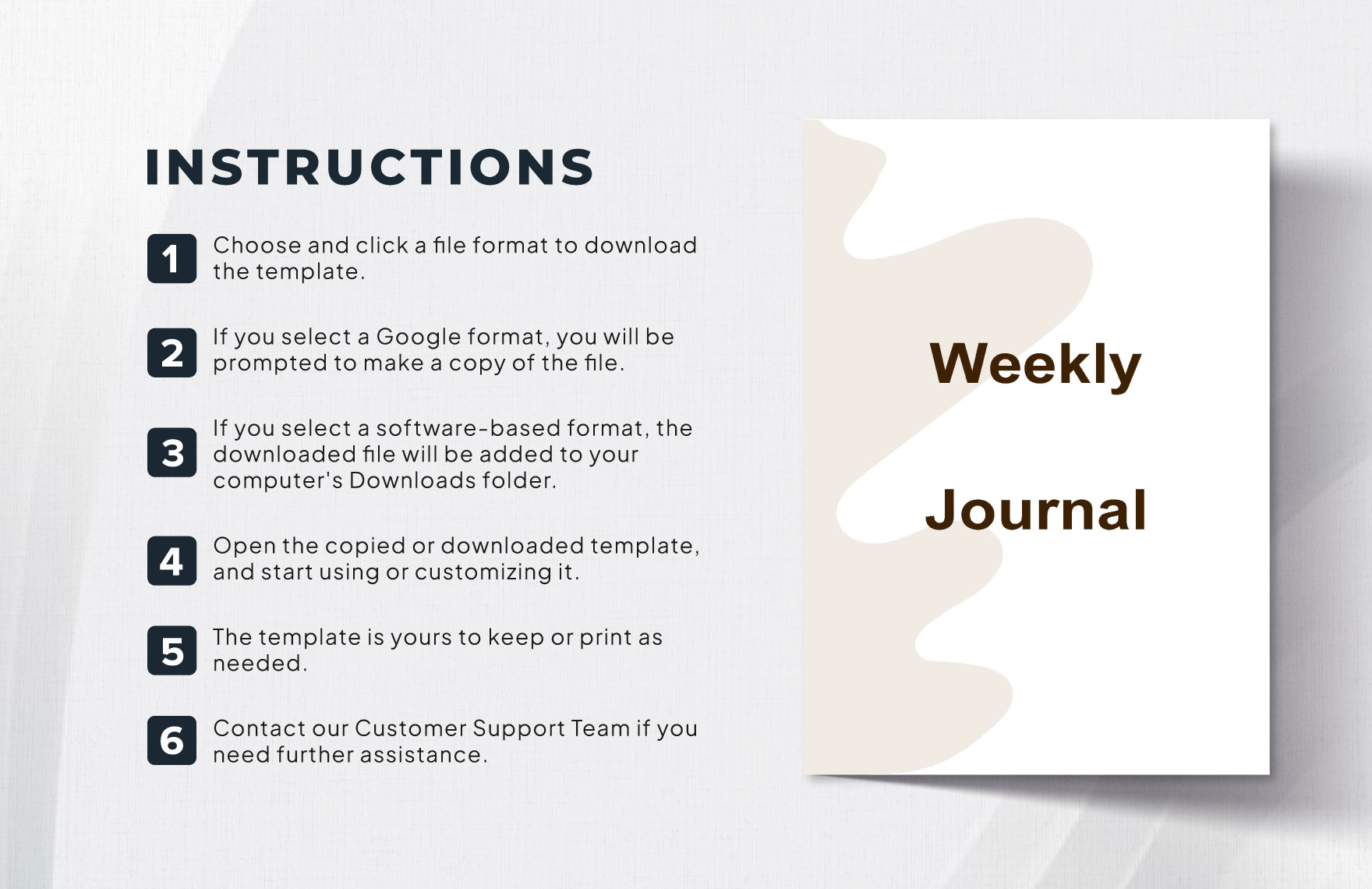 Weekly Journal Template