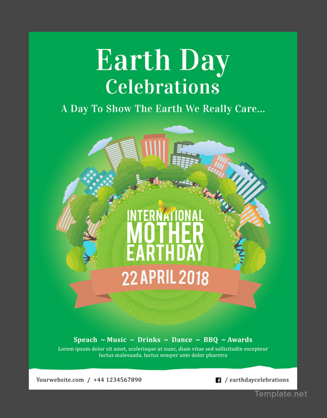 Free International Earth Day Poster Template in Adobe Photoshop ...