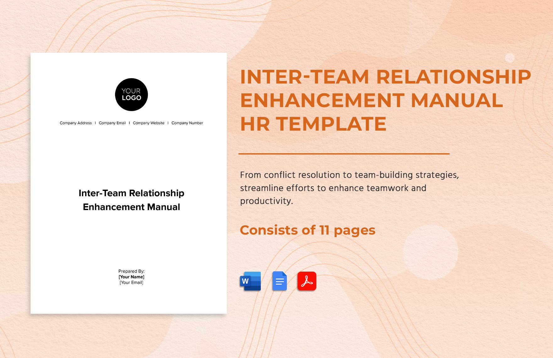 Inter-team Relationship Enhancement Manual HR Template