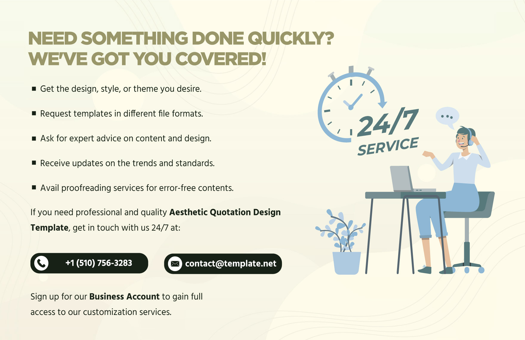 Free Aesthetic Quotation Design Template Download in Word